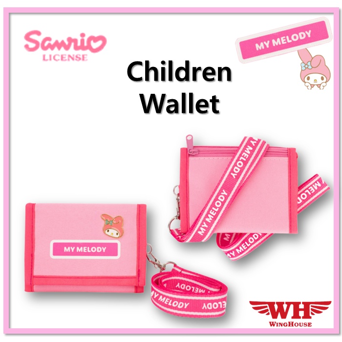 [Winghouse] Ví Trẻ Em 3 Lớp SANRIO MyMelody Màu Hồng