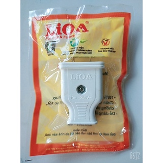 Phích cắm điện lioa 220v-10a đầu dẹp
