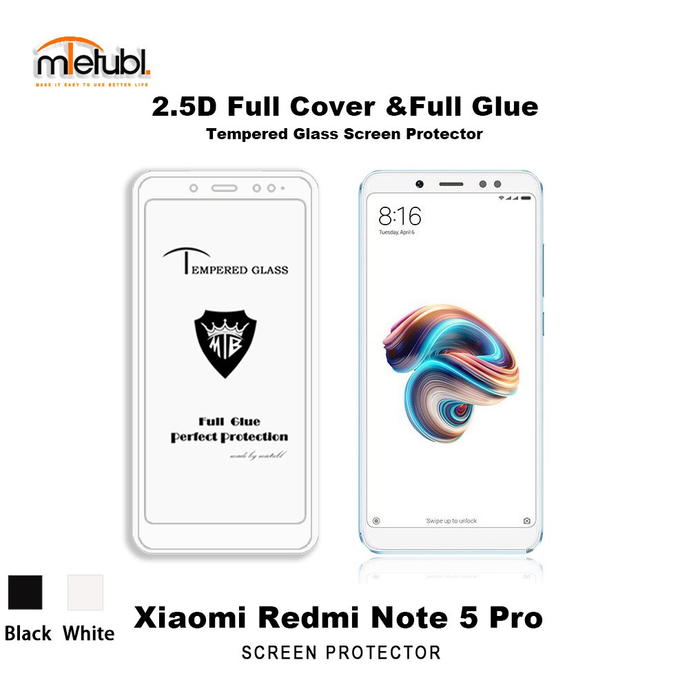 Xiaomi redmi note 5 pro Kính cường lực 5D full màn (trăng và đen )