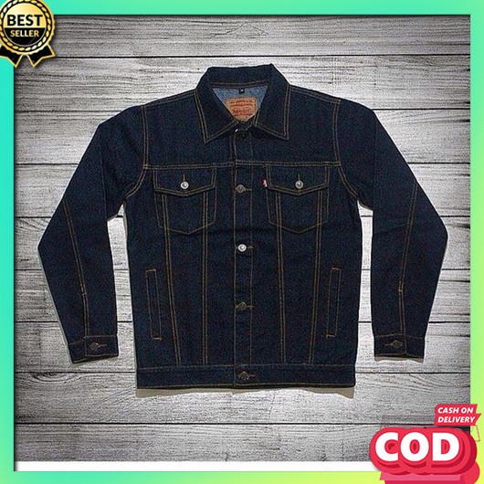 LEVIS Áo Khoác Denim Dày Dặn In Hình Doraemon Thời Trang Cho Nam