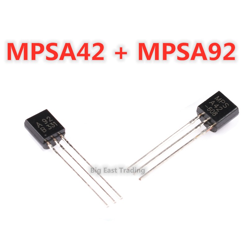 Bộ 100 Linh Kiện Bán Dẫn MPSA42 + 50 Cái MPSA92 A42 A92 TO-92 Chất Lượng Cao