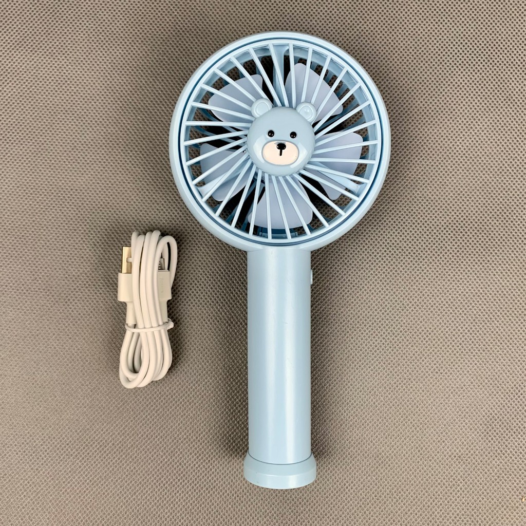 Quạt mini cầm tay Mini Fan 3 chế độ mát có đế để bàn pin 1200mah dùng trên 5 tiếng | BigBuy360 - bigbuy360.vn