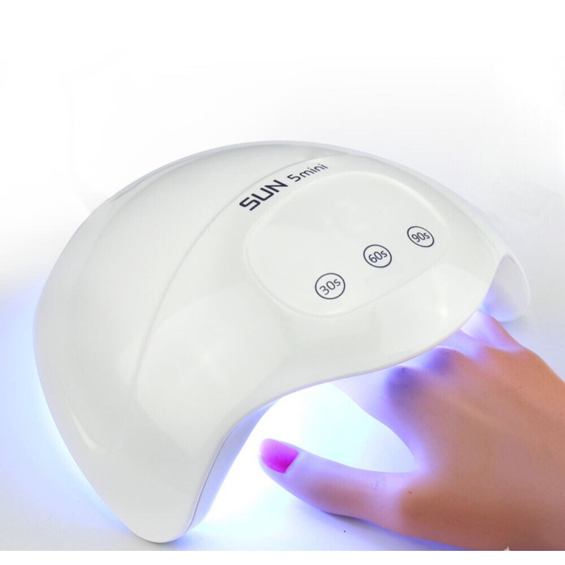 MÁY HƠ GEL SUN 5 - NGÀNH NAIL KHUYÊN DÙNG 24 BÓNG ĐÈN  LED UV 48w - MÁY SẤY KHÔ NHANH CHÓNG TIỆN LỢI- Gia Dụng TC