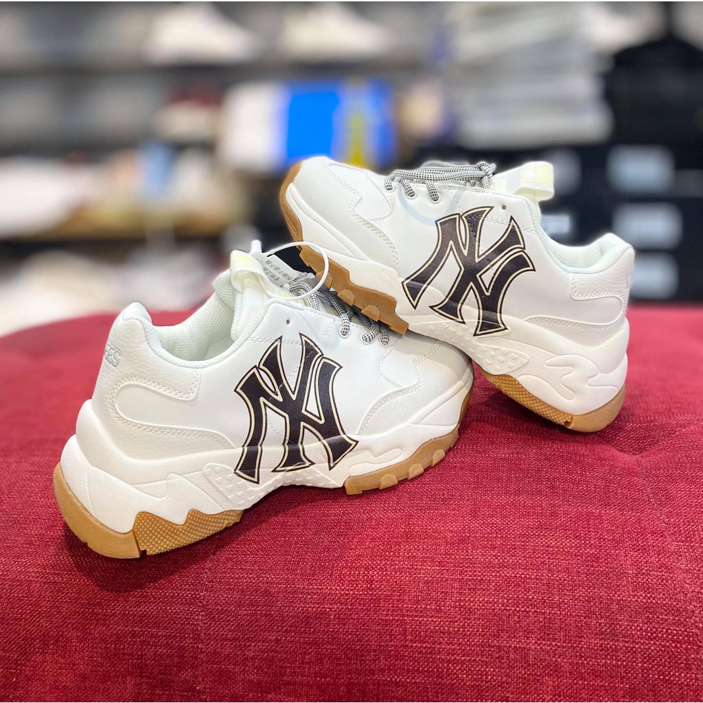 GIÀY THỂ THAO SNEAKER  M L B NY ĐEN ĐẾ NÂU, MLB NY ĐẾ GUM  ẢNH THẬT TỰ CHỤP+FREESHIP TOÀN QUỐC