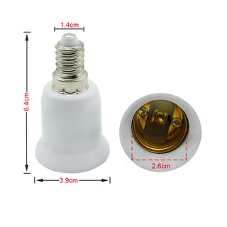 Đui đèn chuyển đổi chống cháy E14 sang E27