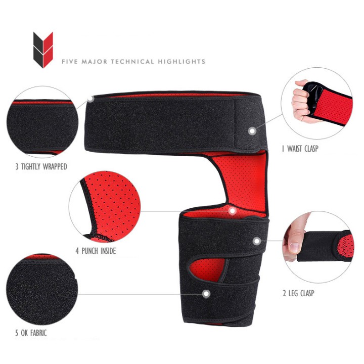 Đai bụng đùi AOLIKES HT 7958 bán sỉ, đai chống căng cơ thể thao chuyên gym chính hãng.