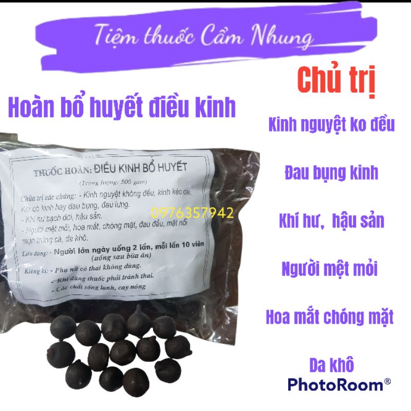 1 gói viên hoàn bổ huyet điều kinh thảo dược 500gr