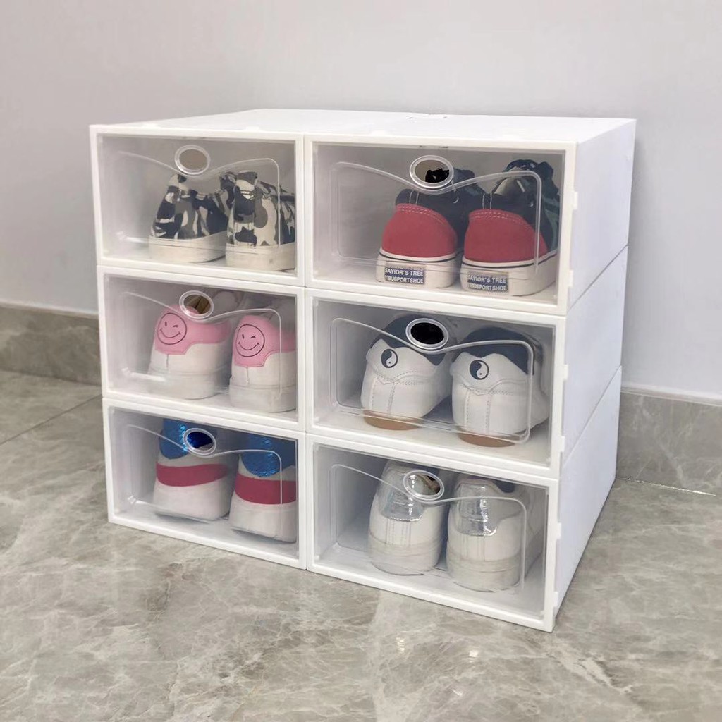 Hộp Đựng Giày Nắp Nhựa Cứng Loại 1 Dầy Dặn Và Cứng Cáp | BigBuy360 - bigbuy360.vn