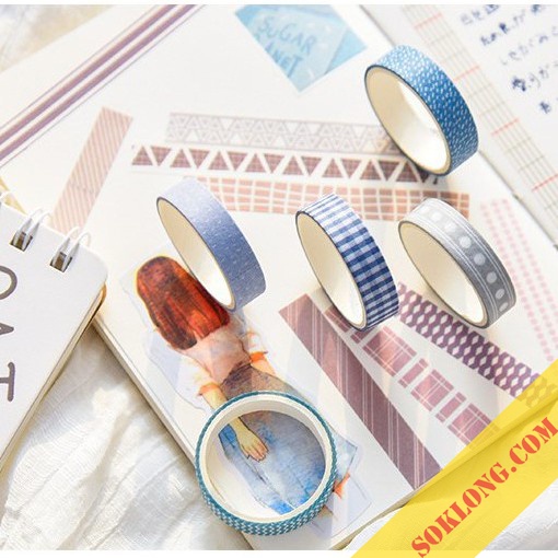 Set trang trí sổ Klong Bullet journal Dream - bộ quà tặng có sticker, note, washi tape Luv 100