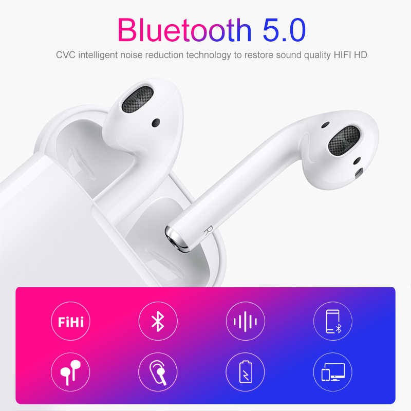 Tai Nghe Bluetooth I12 TWS 5.0 Đế Sạc Cảm ứng Vân Tay