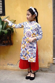 Áo dài, cô ba sài gòn, bé gái