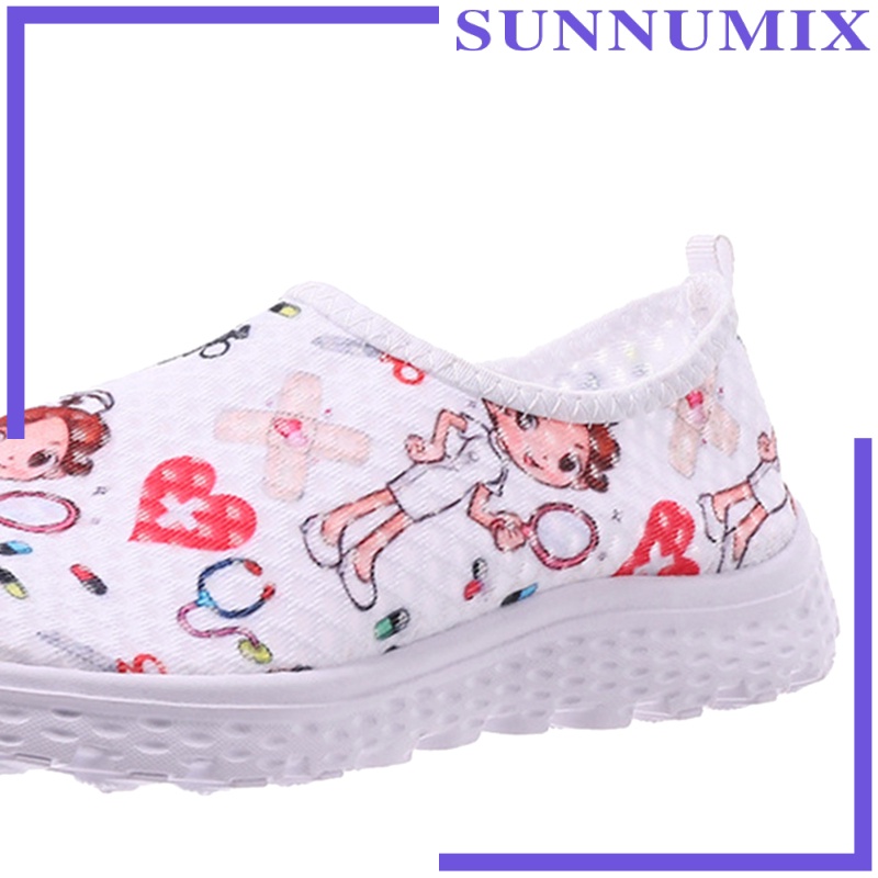 [SUNNIMIX] Nurse Doctor Women Sneakers Cosplay Slip On Mesh Cosplay Cartoon Shoes