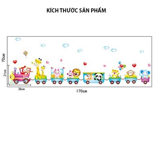 Decal dán tường - Đoàn tàu Thomas -MJ7001