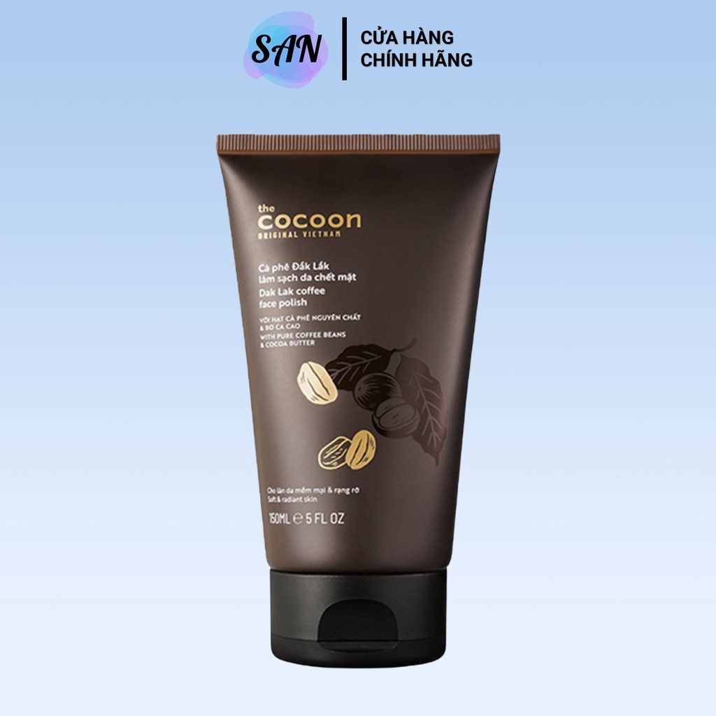 Tẩy Tế Bào Chết Mặt Giúp Da Sáng Mịn COCOON Coffee Face Polish 150ml