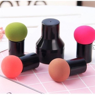 Bông mút trang điểm hình cây nấm có tay cầm - Mút tán kem nền thần thánh