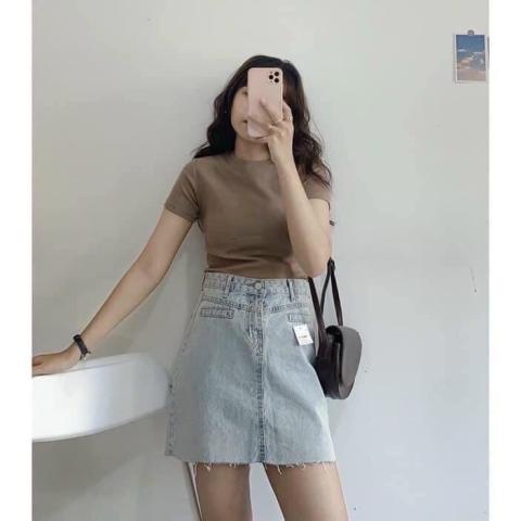 Áo Thun Tăm Bozip nữ Flashsaleshop 👉[ FREESHIP + HOÀN XU ] Croptop kiểu dáng ôm cộc tay năng động 3158 hàn quốc bánh bèo