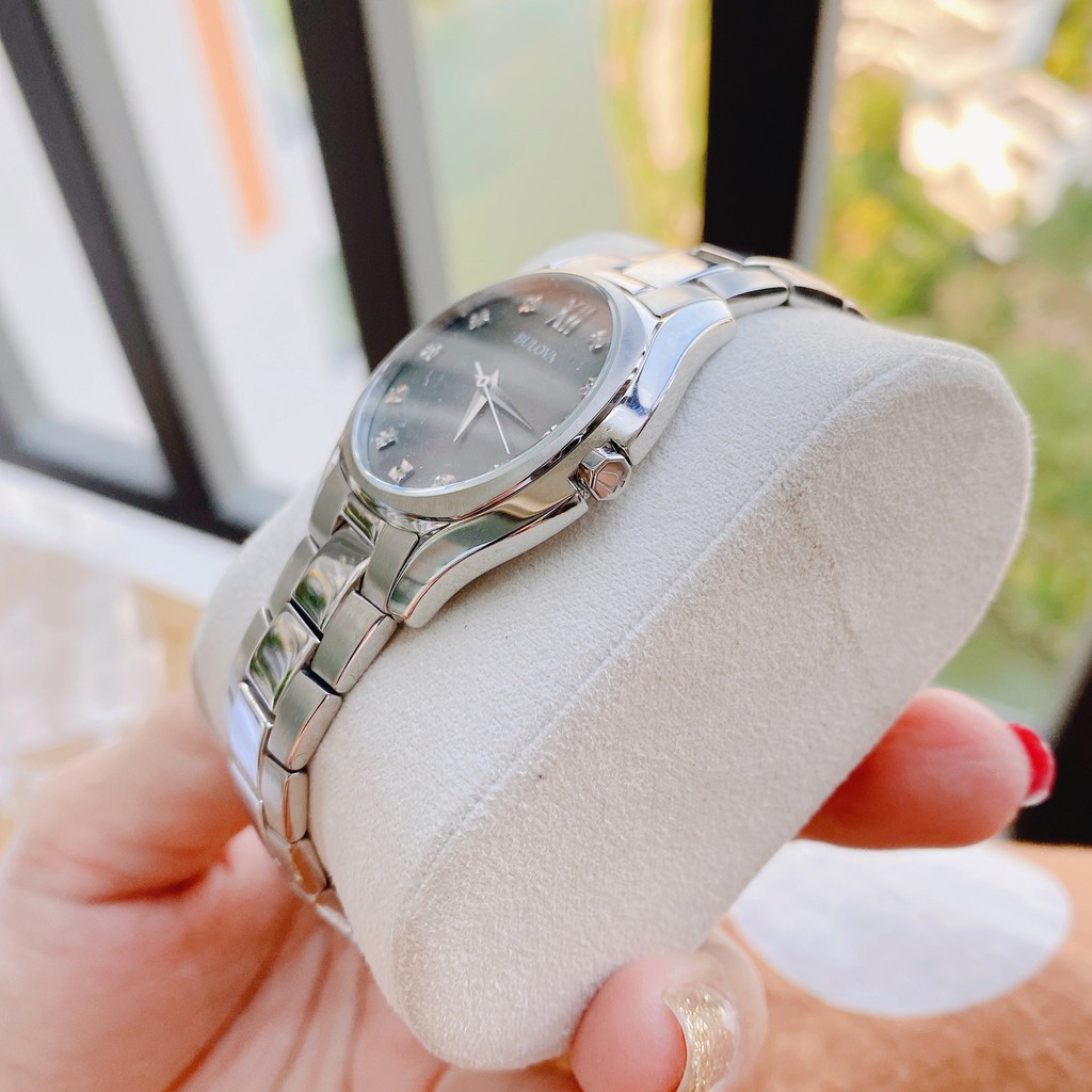 Đồng hồ nữ chính hãng Bulova 96P158 - Máy pin - Kính cứng