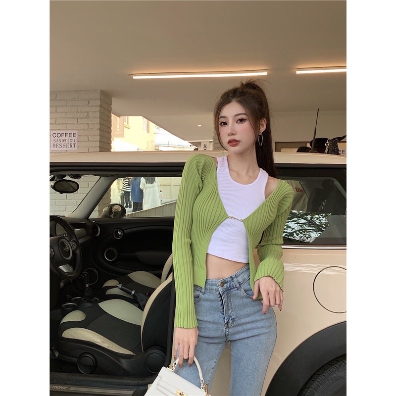 Áo tay dài crotop jennie blackpink