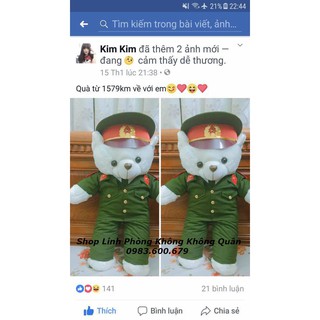 Gấu Bông Công An - Cảnh Sát 70 cm