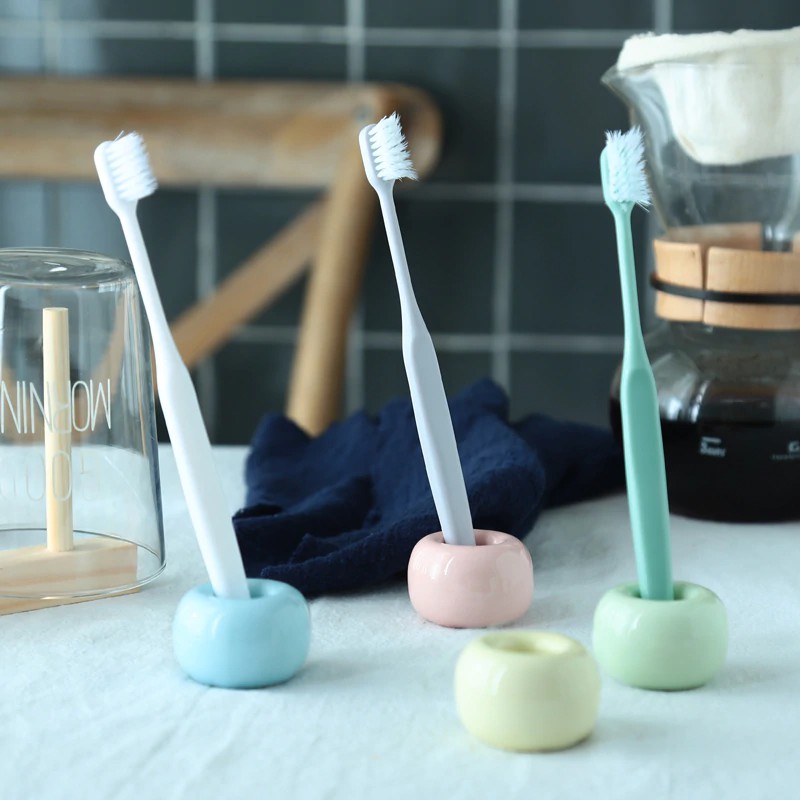 Giá Đỡ Bàn Chải Đánh Răng Bằng Sứ Đa Năng Tiện Dụng Cho Nhà Tắm