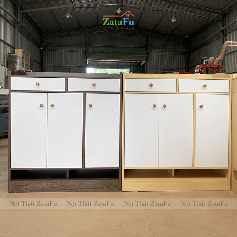 Tủ Giày Gỗ Thông Minh Đựng Giày Dép Đa Năng Loại Lớn Kèm Ngăn Kéo TGIAY-03 ZataFu