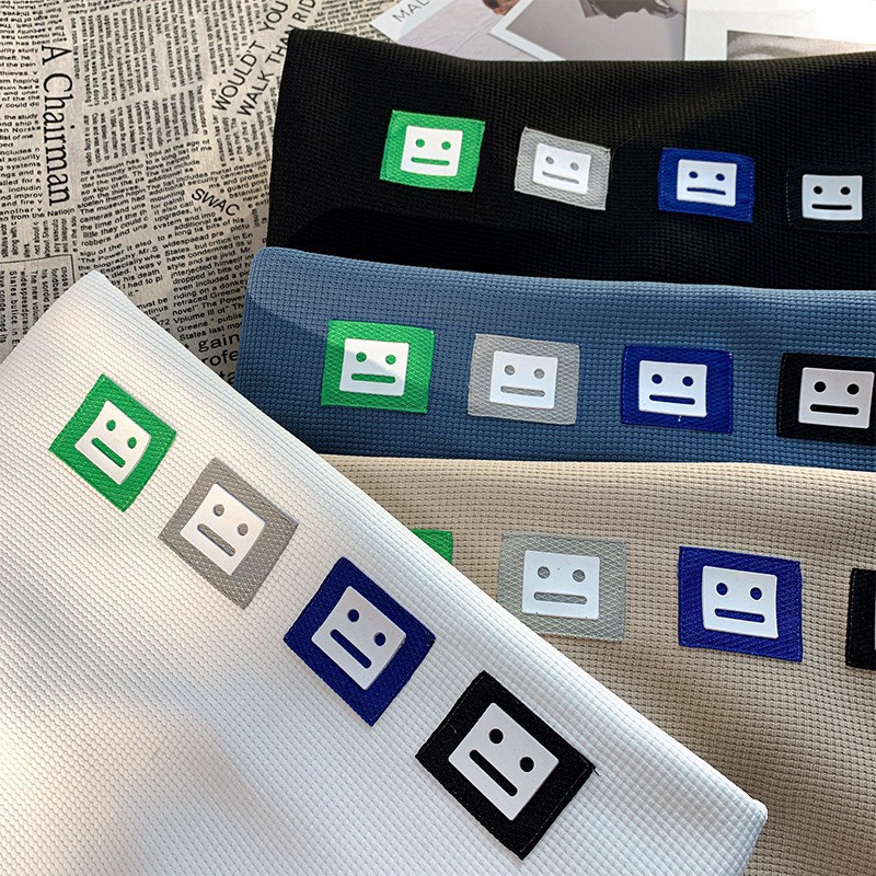 Áo Thun Nam Nữ  Chất Tổ Ong Hàn Quốc Mặt Cười  Vải Dày Mịn Thoáng Mát Thiết Kế Thời Trang Kiểu Dáng Năng Động Trẻ Trung