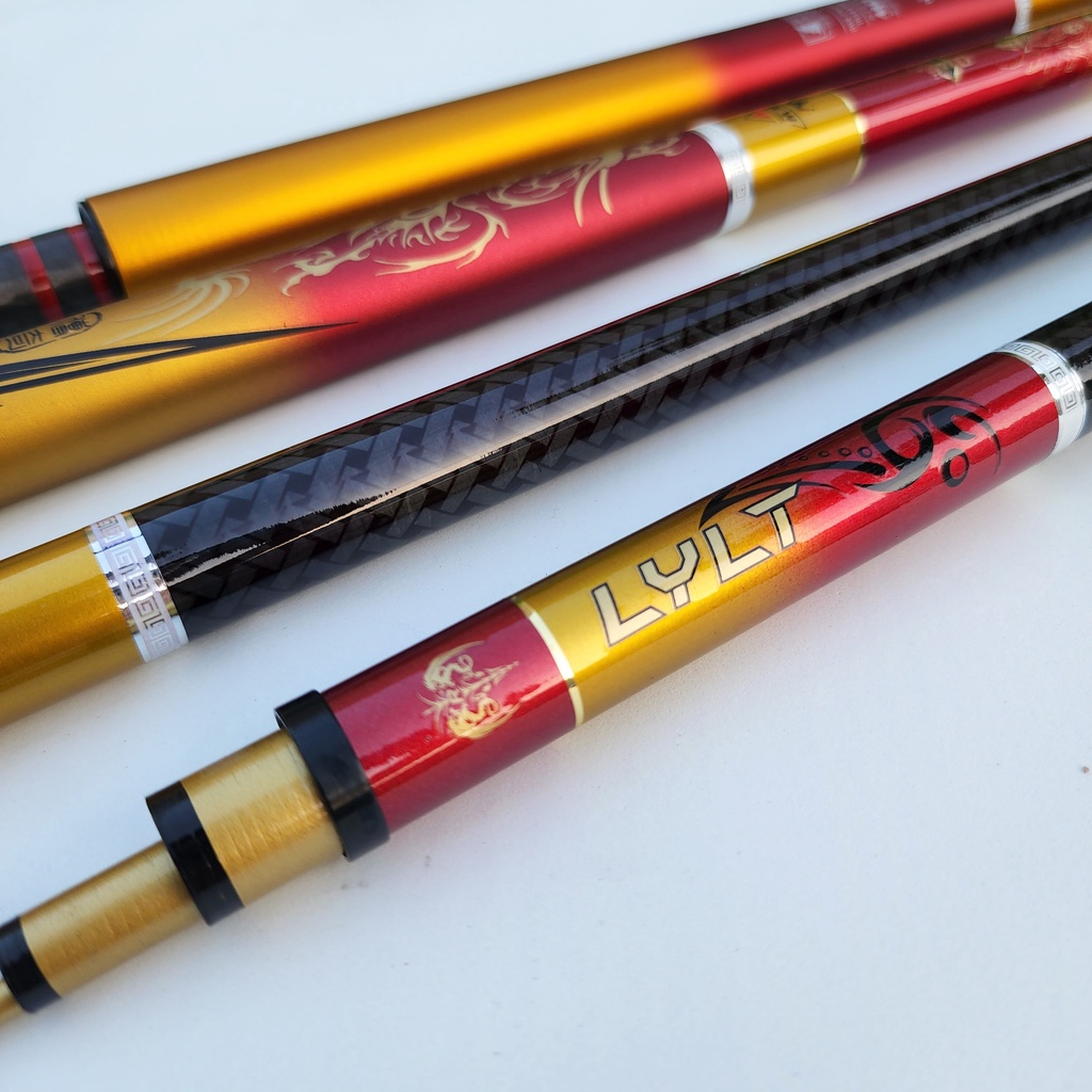 Cần câu tay 5H Tiềm Long cần câu đài cao cấp vân carbon