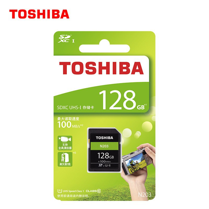 Thẻ Nhớ SD Toshiba SDHC 256G UHS 16GB 32GB 64GB 128GB SDHC U1 Dành Cho Máy Ảnh Kỹ Thuật Số SLR