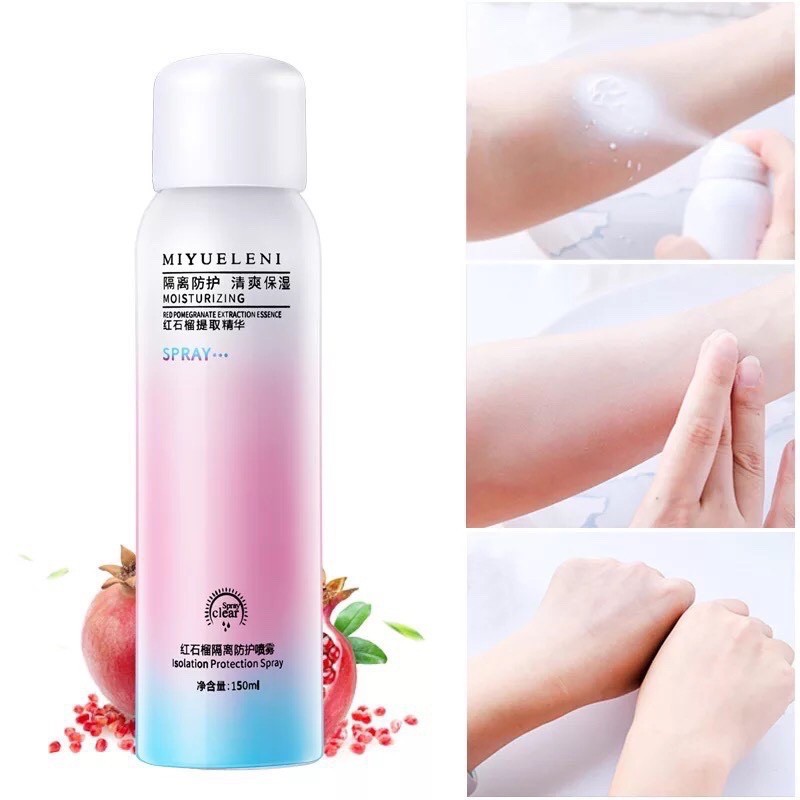 [CÓ SẴN] Xịt Chống Nắng Nâng Tone Trắng Da Miyueleni 150ml