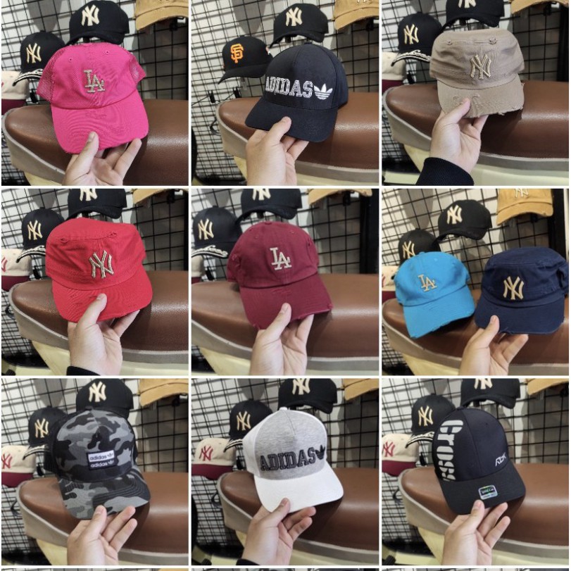 [Loại1] Nón mũ SnapBack nam NY logo thêu hàng hiệu xuất khẩu xin full tem-code