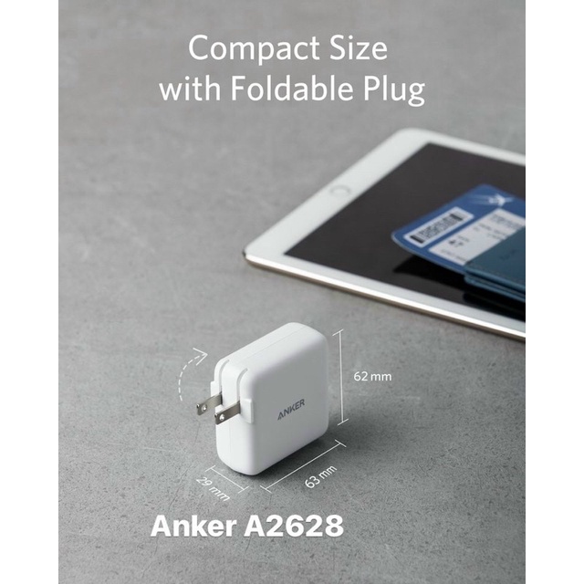 Củ sạc 40W Anker A2628P22 2 cổng  type C