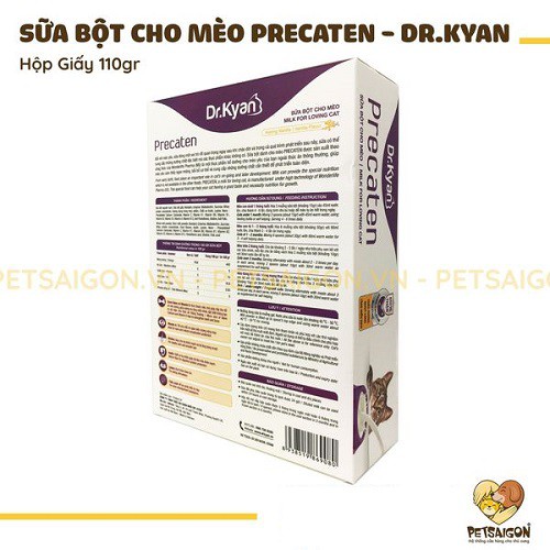 [CHÍNH HÃNG] SỮA BỘT DINH DƯỠNG PRECATEN CHÍNH HÃNG CHO MÈO HỘP 110G