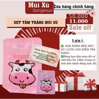 Set tắm trắng da tinh chất sữa bò múi xù gorgeous
