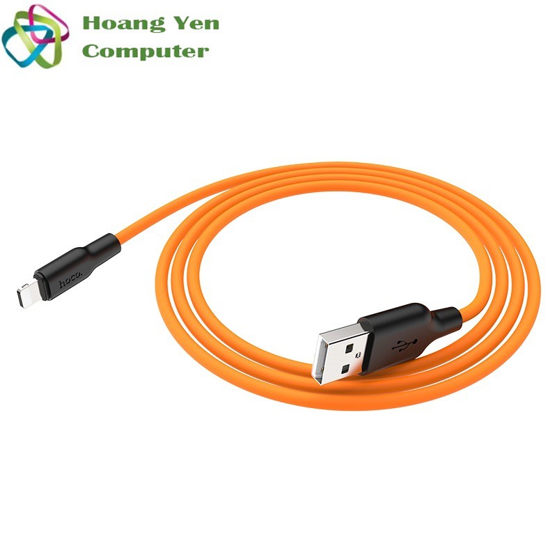 [1M] Cáp Sạc IPhone Hoco X21 Plus Dây Silicon Mềm Dẻo Chống Cháy Dài 1M - BH 1 Năm