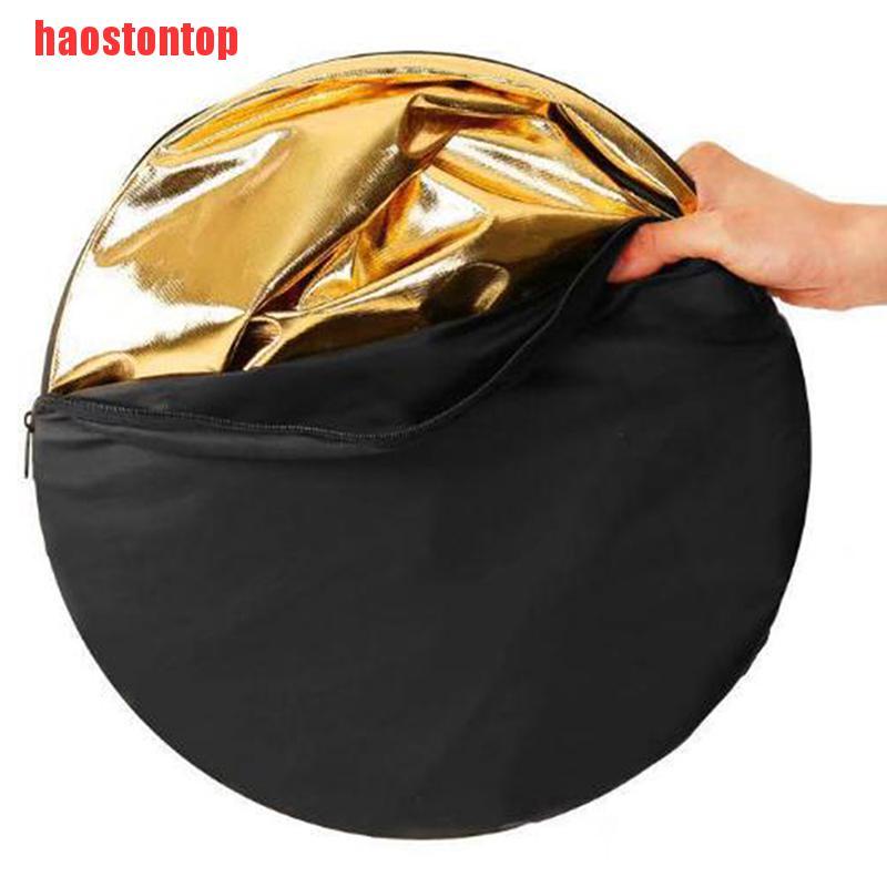 Đèn Phản Quang 2 Trong 1 Ánh Sáng Vàng 24 "/ 60cm Có Thể Gập Lại Cho Chụp Ảnh