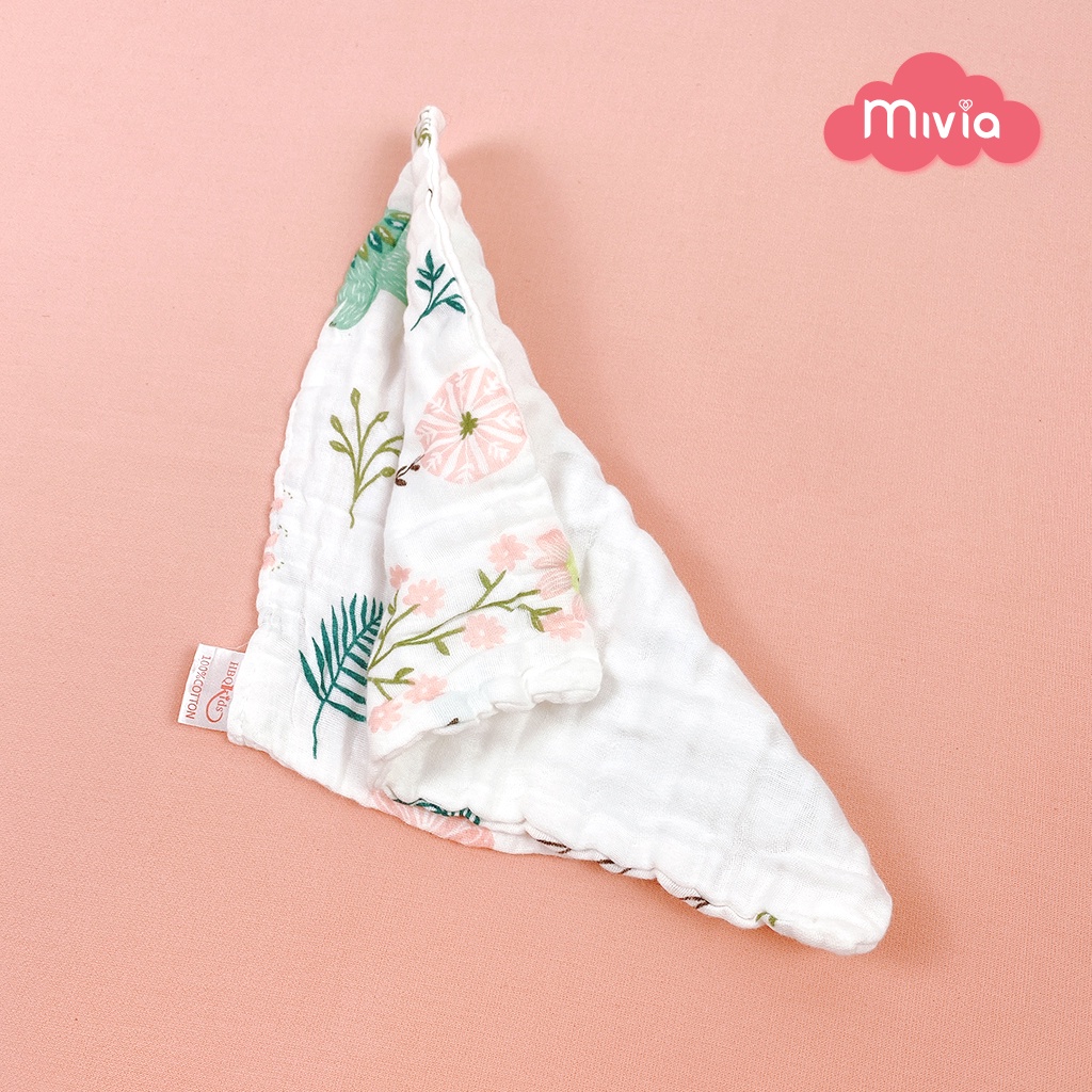 Khăn sữa cho bé, khăn xô sữa nhăn 6 lớp cao cấp mềm mại