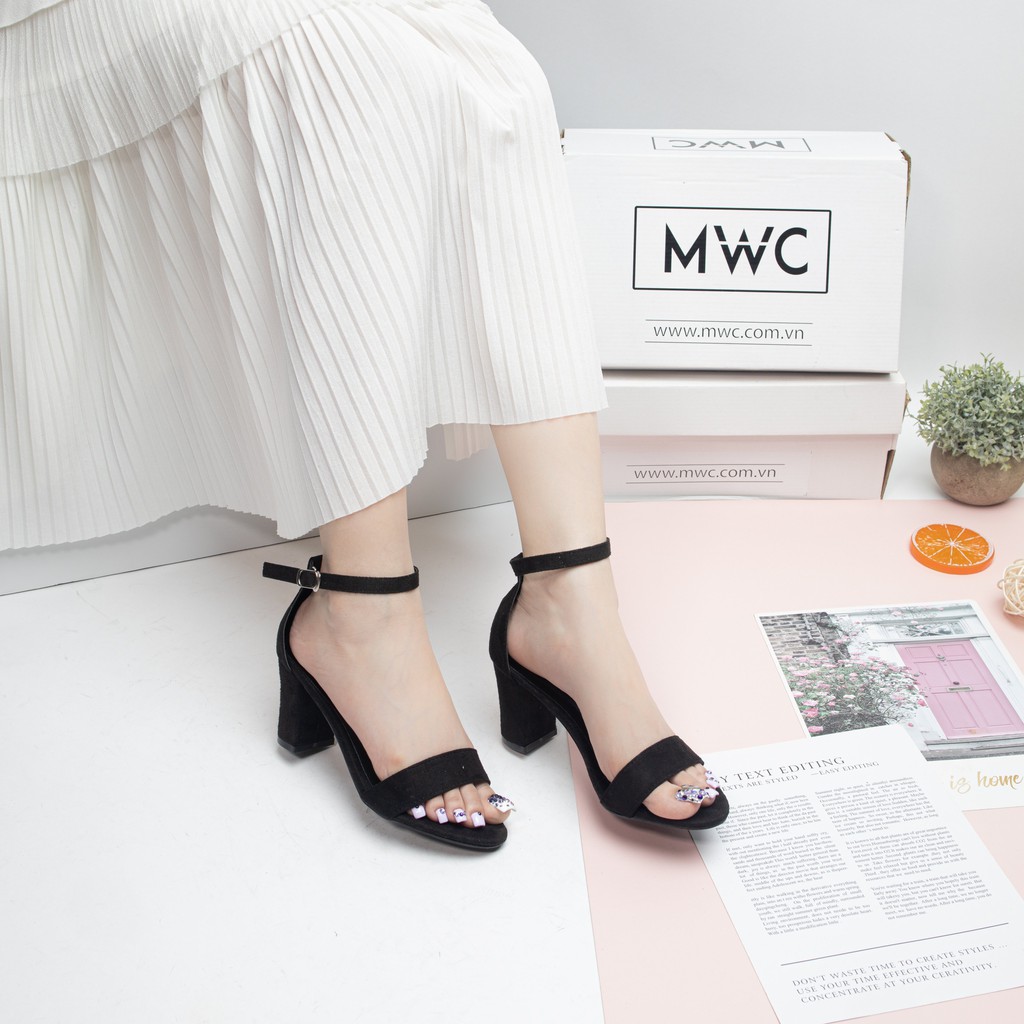 Giày cao gót nữ quai ngang MWC NUCG- 3502