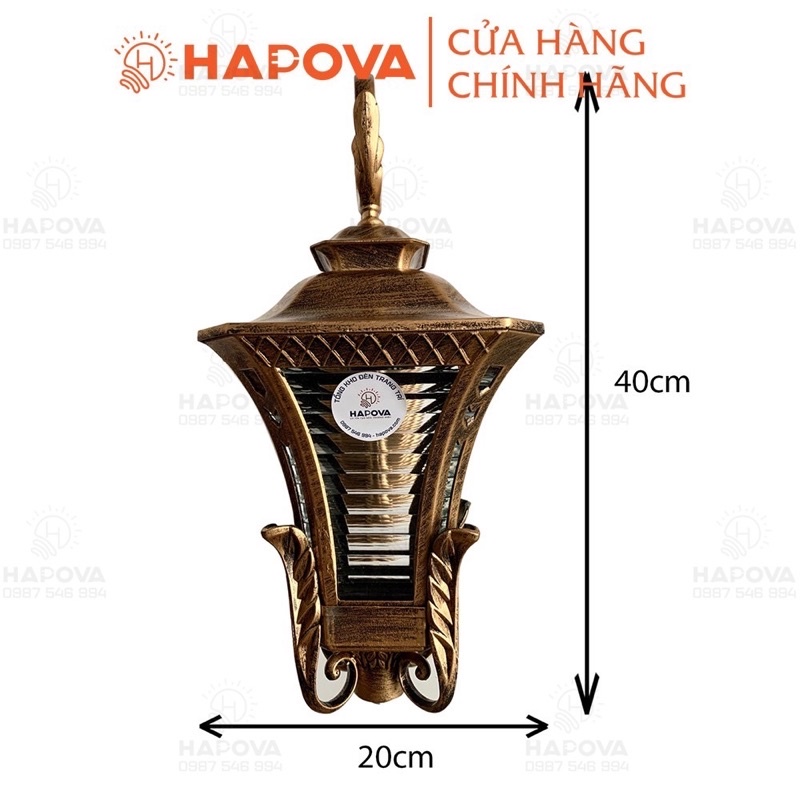 Đèn tường, đèn ốp tường ngoài trời HAPOVA  KAZIE 0349