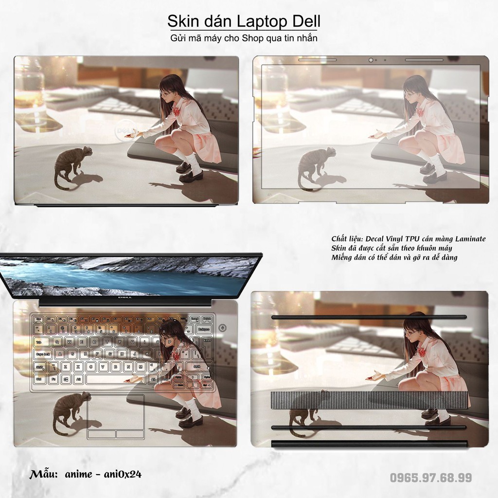 Skin dán Laptop Dell in hình Anime (inbox mã máy cho Shop)