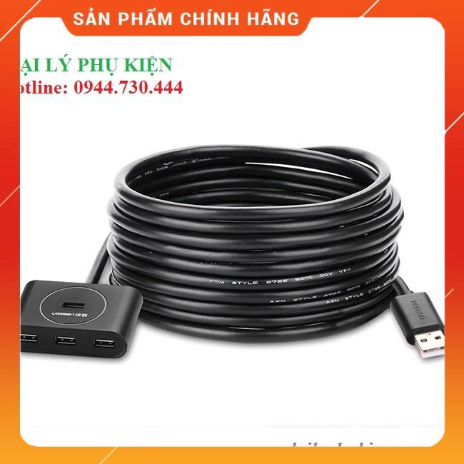 Bộ chia USB 2.0 4 cổng dài 10m UGREEN 20217 dailyphukien