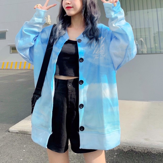 (CÓ VIDEO THẬT) Áo Cardigan Loang 3D Nỉ Bông TheZed Cloud