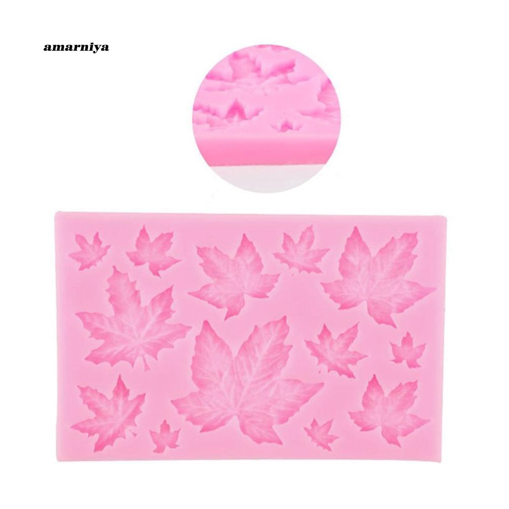 Khuôn silicon làm bánh đa năng tiện dụng hình lá phong xinh xắn