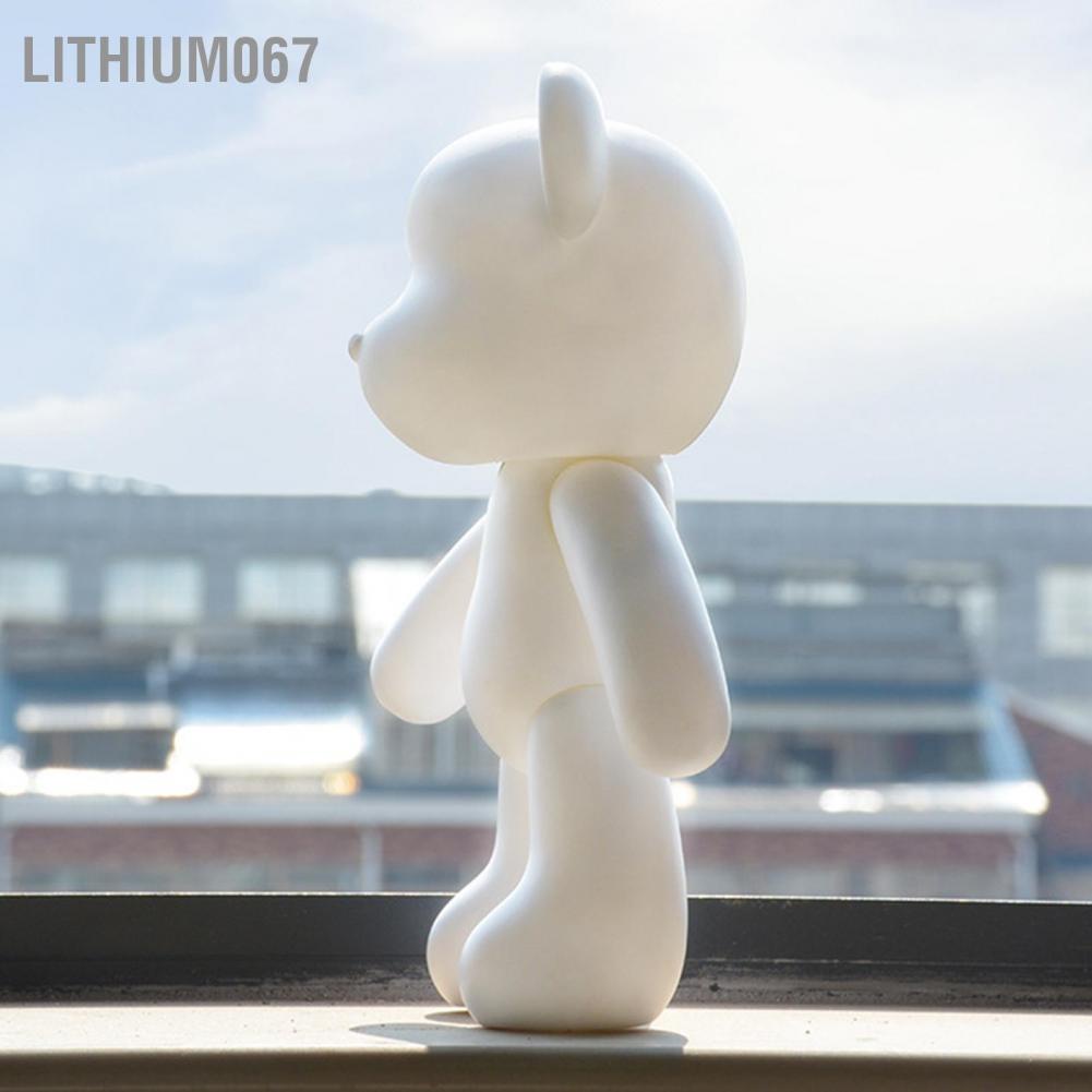 Lithium067 gấu bạo lực Bạo lực Gấu Tự làm Kim cương nạm Nhuộm bằng tay Graffiti Vinyl Búp bê