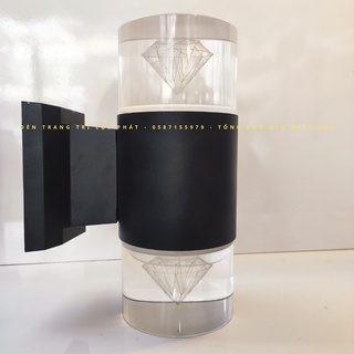 Đèn tường, đèn chày 3D chống nước 3 chế độ sáng trang trí phòng ngủ, phòng khách, cầu thang, ngoại thất (Bảo hành 2 năm)