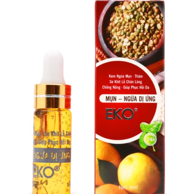 Kem ngừa mụn- thâm, sẽ khít lỗ chân lông, chống nắng, phục hồi da Eko 8ml