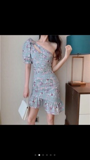 Đầm đuôi cá lệch vai xinh sắn