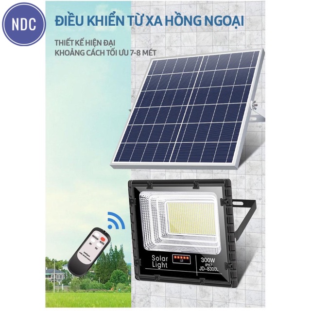 Đèn LED năng lượng mặt trời JINDIAN (60-300w) JD8860L/JD8800L/JD8200L/JD8300L