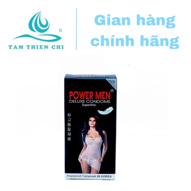 Hộp 12 chiếc Bao cao su POWERMEN Siêu mỏng mượt mà TTC