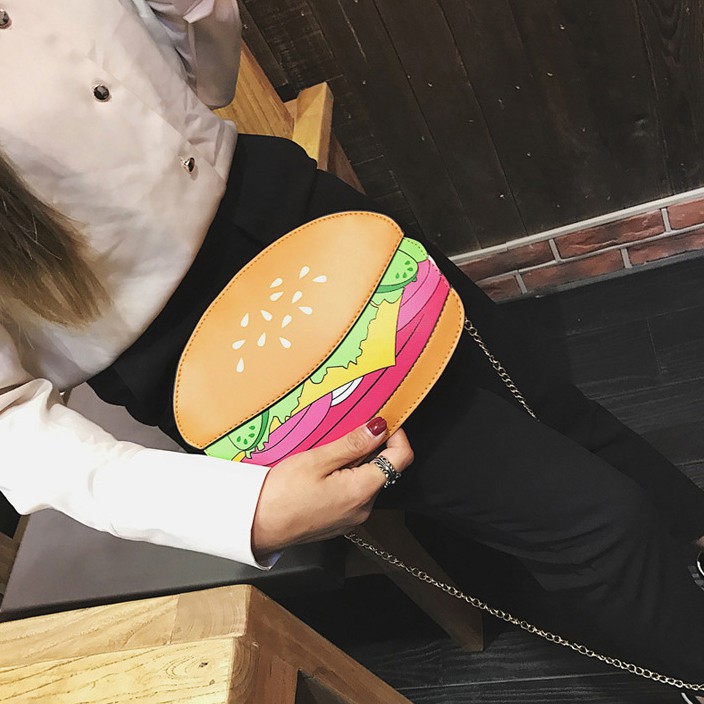Túi Đeo Chéo Hình Hamburger Độc Lạ