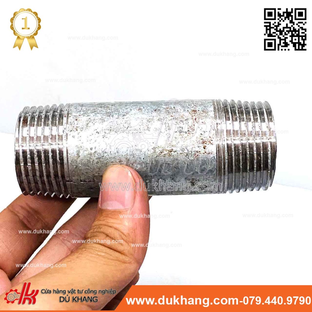 Ống ren sắt mạ kẽm - ống ren ngoài sắt kẽm
